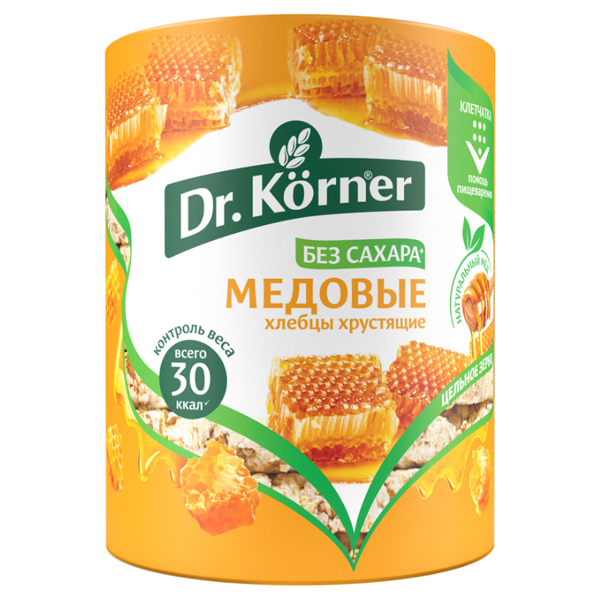 Хлебцы Dr.Korner злаковый коктейль медовый 100 гр  