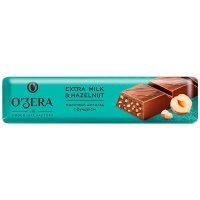 Батончик OZera Extra Milk&Hazelnut молочный шоколад с фундуком 45 гр