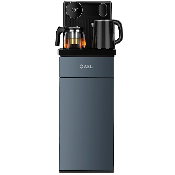 Кулер с чайным столиком Тиабар AEL LK-AEL-81a темно-серый (шкафчик 4 литра)