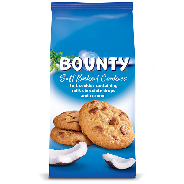Печенье Bounty мягкое c кусочками молочного шоколада и кокосом 180 гр