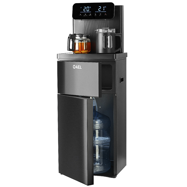 Кулер с чайным столиком Тиабар AEL LD-AEL-80a черный (шкафчик 4 литра)