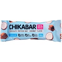 Батончик протеиновый Chikalab Кокос с шоколадной начинкой 60 гр