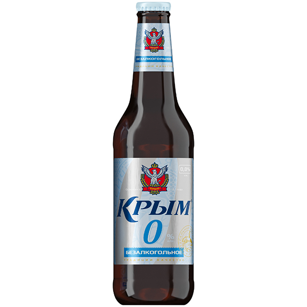 Безалкогольное пиво Крым 0.45 литра, стекло, 1шт