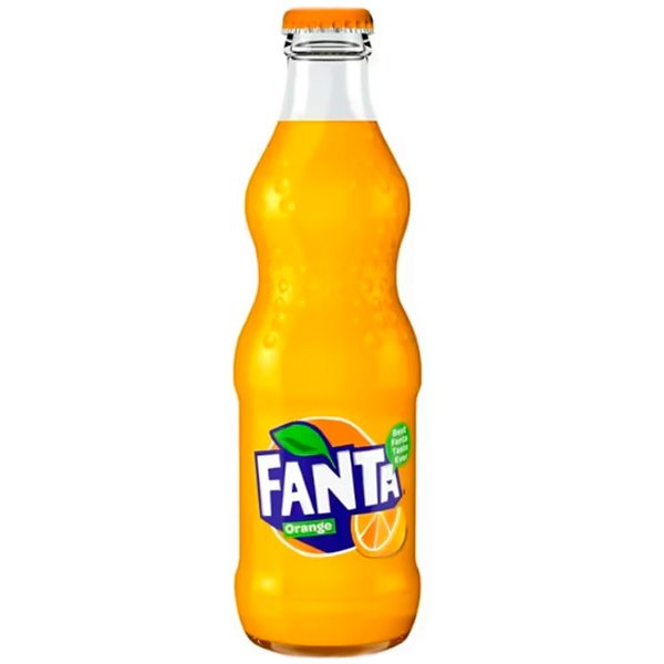 Fanta / Фанта Импорт 0.33 литра, газ, стекло, 15 шт. в уп.