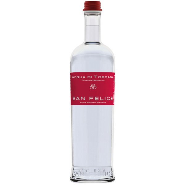 Вода San Felice 0.75 литра, газ, стекло, 12 шт. в уп.