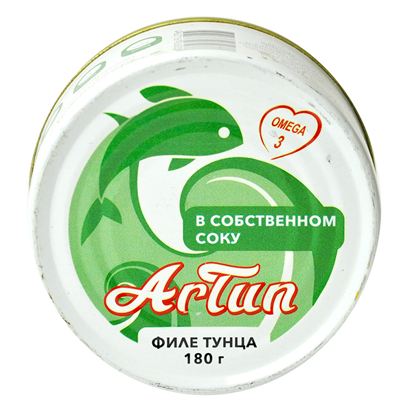 Тунец филе в собственном соку Artun 180 гр