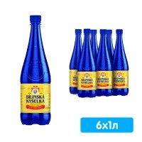 Вода Bilinska Kyselka / Билинская Киселка 1 литр, газ, пэт, 6 шт. в уп.