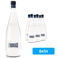 Вода Fiuggi Vivace 1 литр, газ, стекло, 6 шт. в уп.