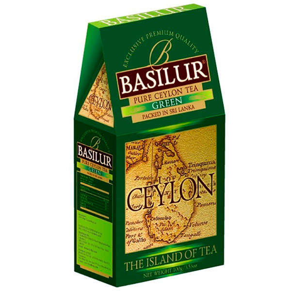 Чай черный Basilur Ceylon Green листовой 100 гр