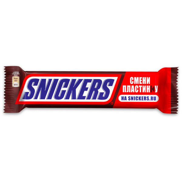 Шоколадный батончик Snickers мультипак 40 гр 4 шт. в уп.