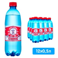 Вода Stelmas Mg+ 0.5 литра, газ, пэт, 12 шт. в уп.