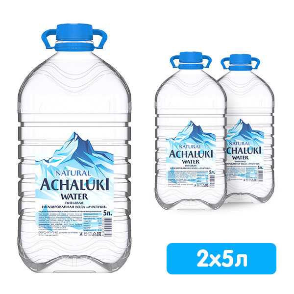 Вода Ачалуки 5 литров, 2 шт. в уп Вода Ачалуки 5 литров, 2 шт. в уп. - фото 1