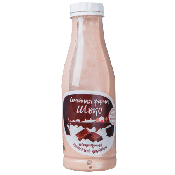 Молоко Семейная ферма шоколадное 2,5% БЗМЖ 450 мл