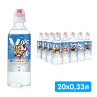 Вода Vulcanica baby детская 0.33 литра, спорт, без газа, пэт, 20 шт. в уп.
