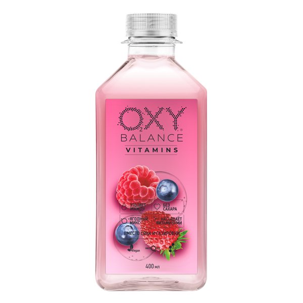 Oxy Balance ягодный микс 0.4 литра, пэт, 9 шт. в уп.
