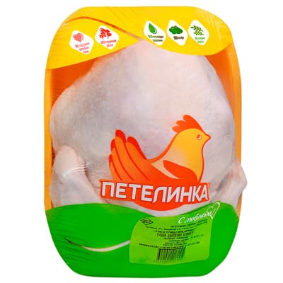 Тушка цыпленка-бройлера Петелинка охлажденная 1,2-1,8 кг