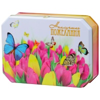 Чай Черный дракон Цветочная серия "Наилучшие пожелания!" Тюльпаны 80 гр