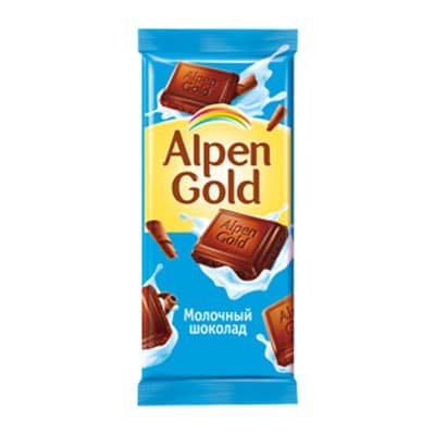 Шоколад Alpen Gold молочный 90 гр