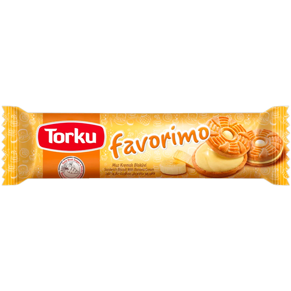 Печенье-сэндвич TORKU Фаворимо с банановым кремом 61 гр
