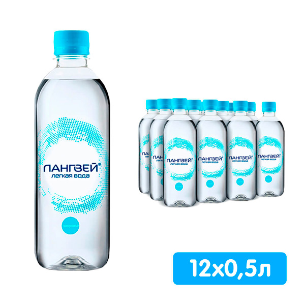 Легкая вода Лангвей 60 Здоровье 0.5 литра, без газа, пэт, 12 шт. в уп.
