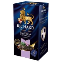 Чай черный Richard Royal Thyme & Rosemary / Ричард Королевский чабрец и розмарин 25 пак. в уп.