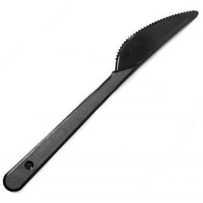 Нож Кристалл 180 мм черный 48 шт - фото 1