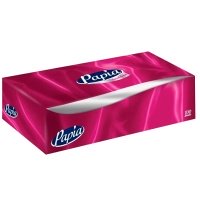 Салфетки косметические Papia Premium белые 2 слоя (100 листов)