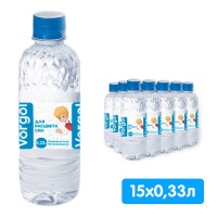 Вода Воргольская Vorgol Союзмультфильм 0.33 литра, без газа, пэт, 15 шт. в уп.