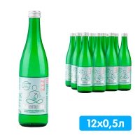 Вода Лысогорская 0.5 литра, газ, стекло, 12 шт. в уп.