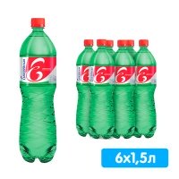 Вода Елисеевская минеральная 1.5 литра, газ, пэт, 6 шт. в уп.
