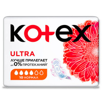 Прокладки Kotex ultra normal 4 капли 10 шт.