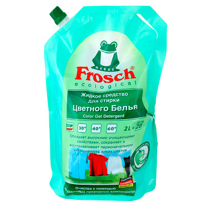 Жидкое средство для стирки Frosch Ecological цветное бельё 2 литра