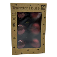 Набор шаров бордовый Tarrington House 5 см, 12 шт
