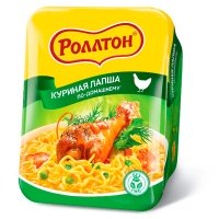 Лапша Роллтон куриная в тарелке по-домашнему 90 гр
