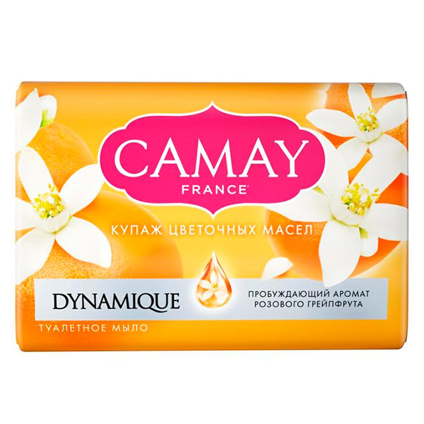 Твердое мыло Сamay Dinamique с ароматом розового грейпфрута 85 гр