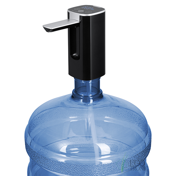 Помпа Ecotronic PLR-630 black-silver электрическая на аккумуляторе для 19л бутылей (в коробке)