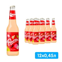 Напиток Волчок Личи-Груша 0.45 литра, газ, стекло, 12 шт. в уп.