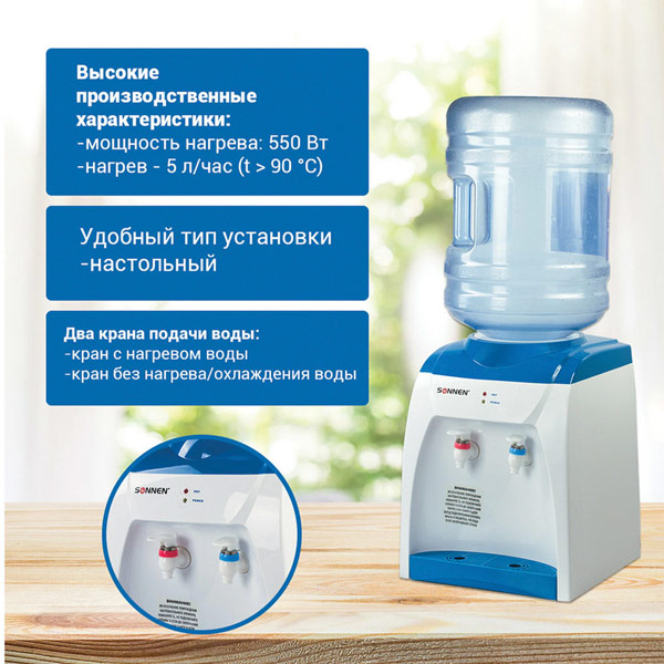 Кулер Sonnen TS-02 белый с синим