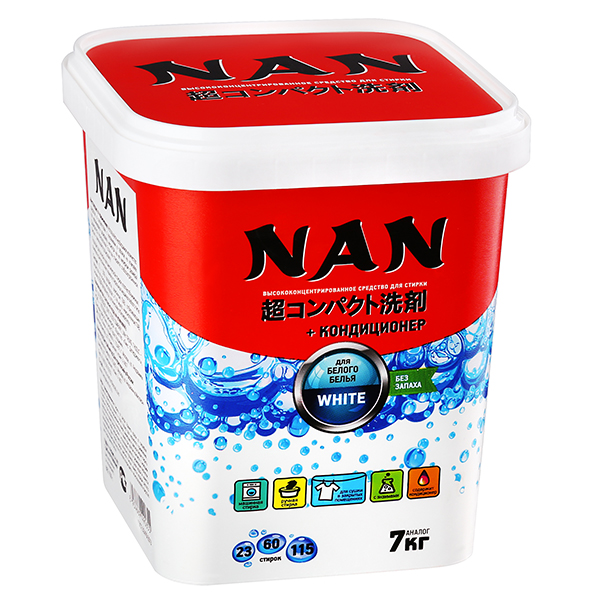 Стиральный порошок Nan суперконцентрированный для белого белья 700 гр