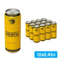 Энергетический напиток Нефть (Neft) Апельсин-Маракуйя 0.45 литра, ж/б, 12 шт. в уп.