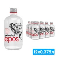 Вода Petroglyph Epos 0.375 литра, газ, стекло, 12 шт. в уп.