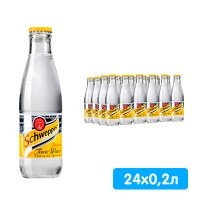 Schweppes Indian Tonic / Швепс Индиан Тоник импорт 0.2 литра, газ, стекло, 24 шт. в уп.