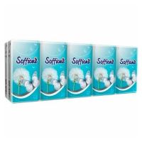 Носовые платочки Soffione 3 слоя (10х10 шт)