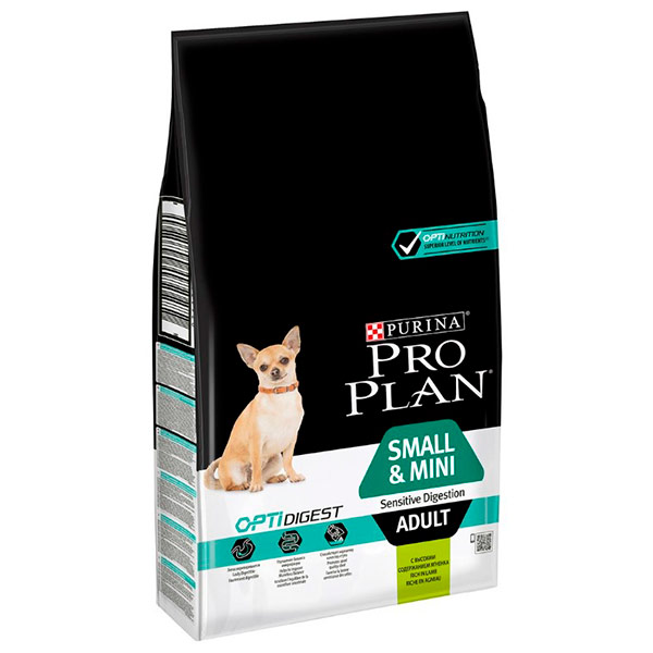 Сухой корм Pro Plan Opti Digest для собак мелких пород при чувствительном пищеварении с ягненком 700 гр