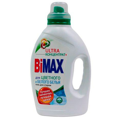 Гель для стирки Bimax ультра-концентрат для цветного и белого 1,3 литра
