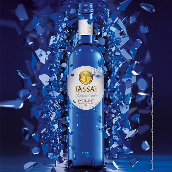 Вода Tassay Еxcellent 0.75 литра, без газа, стекло, 6 шт. в уп.