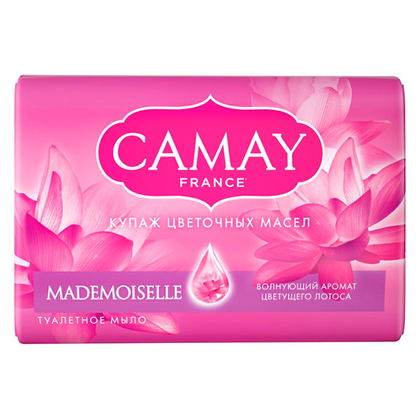 Твердое мыло Camay Mademoiselle с ароматом цветущего лотоса 85 гр