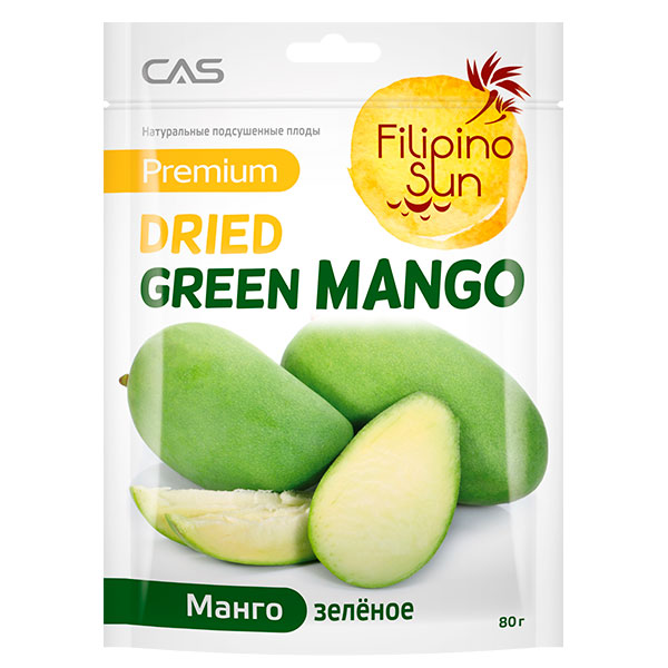 Манго Filipino Sun зеленый сушеный 100 гр