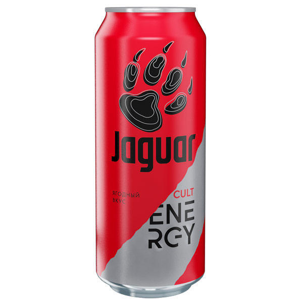 Энергетический напиток Jaguar Cult 0.5 литра, ж/б, 12 шт. в уп