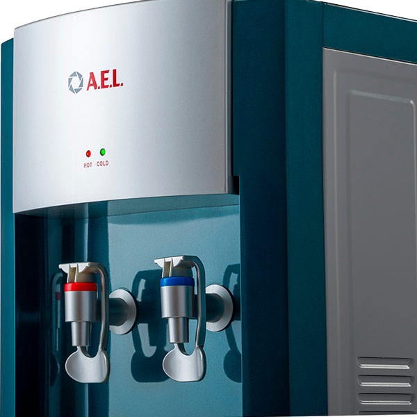 Кулер AEL LD-28 C маренго/серебристый (шкафчик 13 литров)